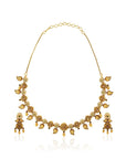 Baasra Green And Pink Necklace Set
