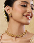 Sunehri Temple Necklace Set