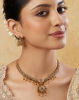 Rozi Jhumki Necklace Set