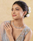 Meherunisa Zircon Necklace Set