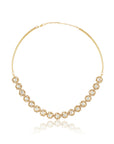 Kundan Polki Tennis Gold Necklace Set
