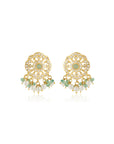 Pearl Mint Kundan Gold Necklace Set