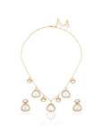 Kundan Gold Charm Necklace Set