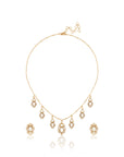 Kundan Charm Gold Necklace Set