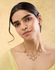 Kundan Charm Gold Necklace Set