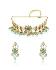 Statement Kundan Gold Choker Necklace Set