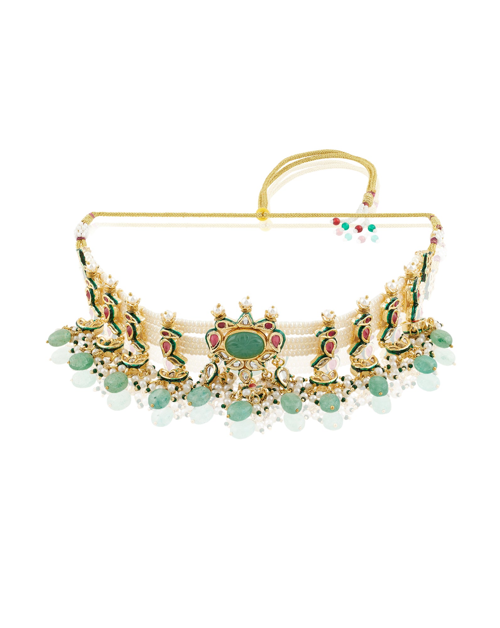 Mukhi Kundan Choker Necklace Set