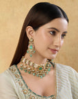 Statement Kundan Gold Choker Necklace Set