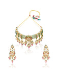 Nishvika Kundan Choker Necklace Set