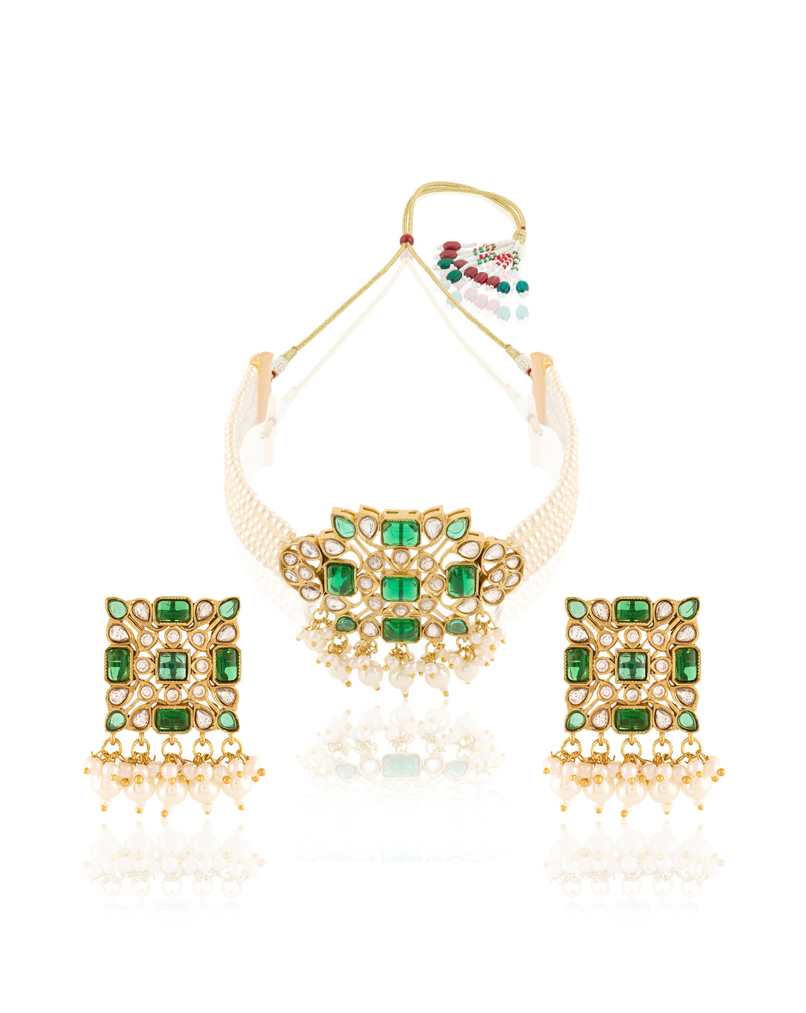 Reyansa Kundan Choker Necklace Set