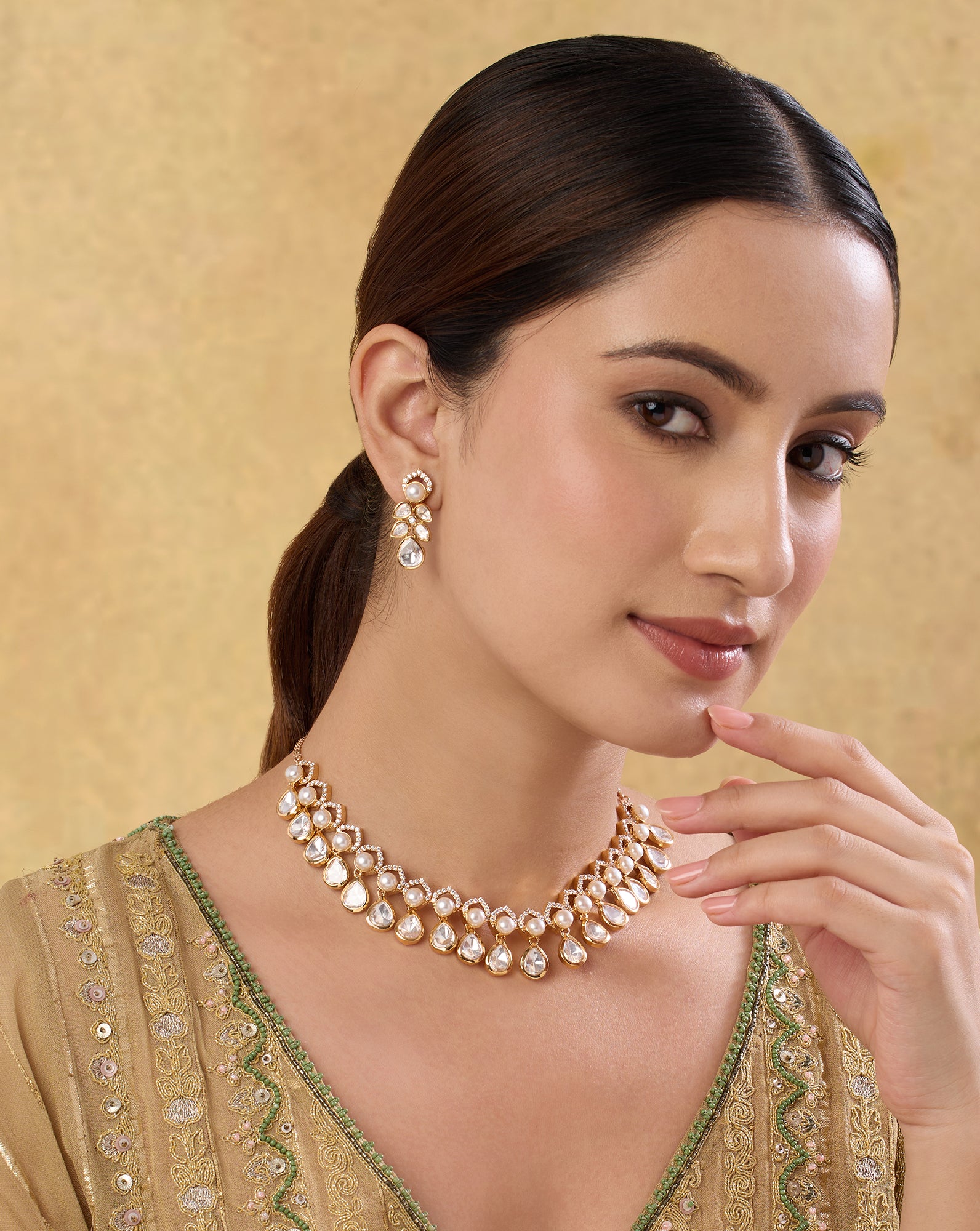Zyaria Kundan Necklace Set