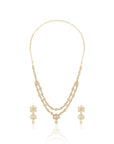 Minimal Kundan Gold Layered Necklace Set
