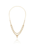 Minimal Kundan Gold Layered Necklace Set