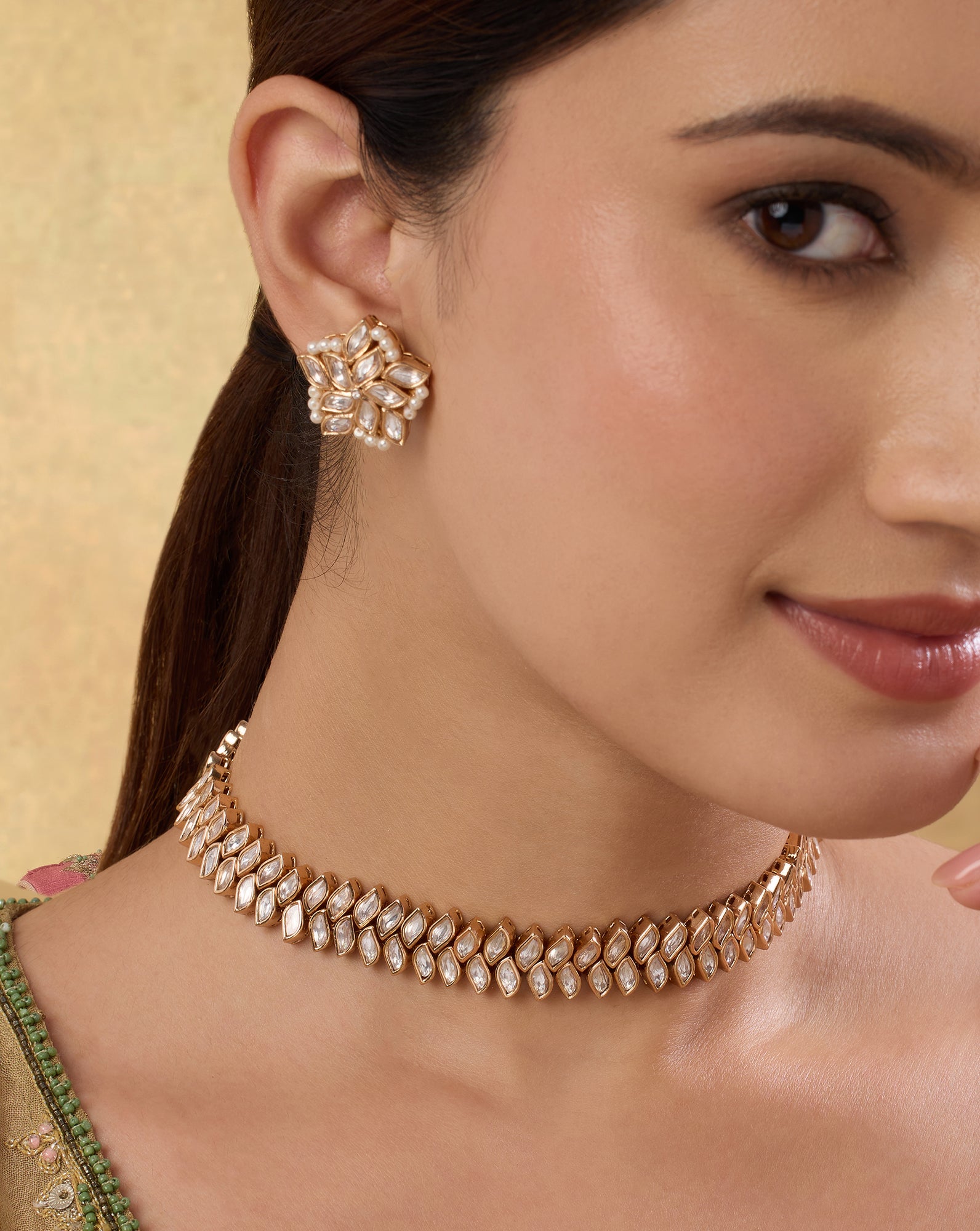 Rehira Kundan Necklace Set