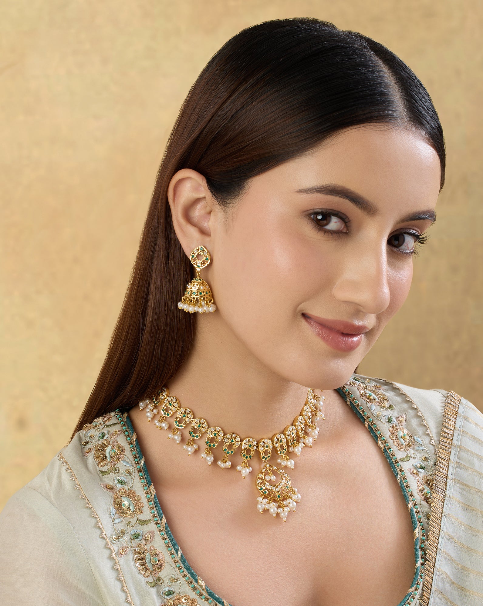 Elzani Jadau Necklace Set