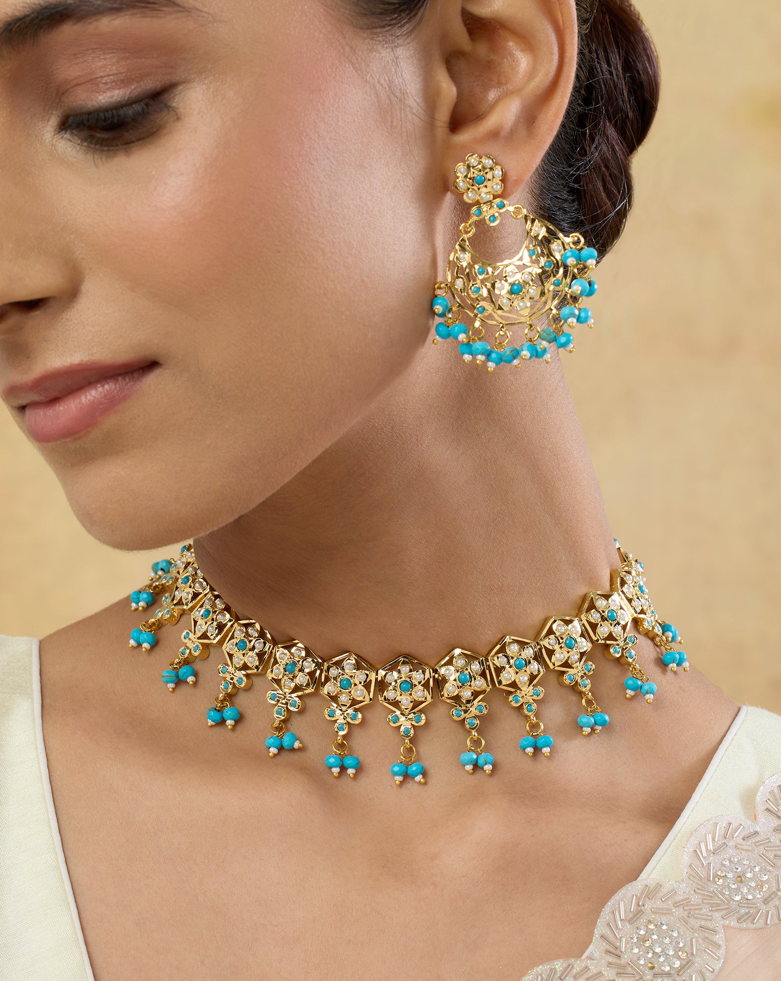 Kivira Jadau Necklace Set