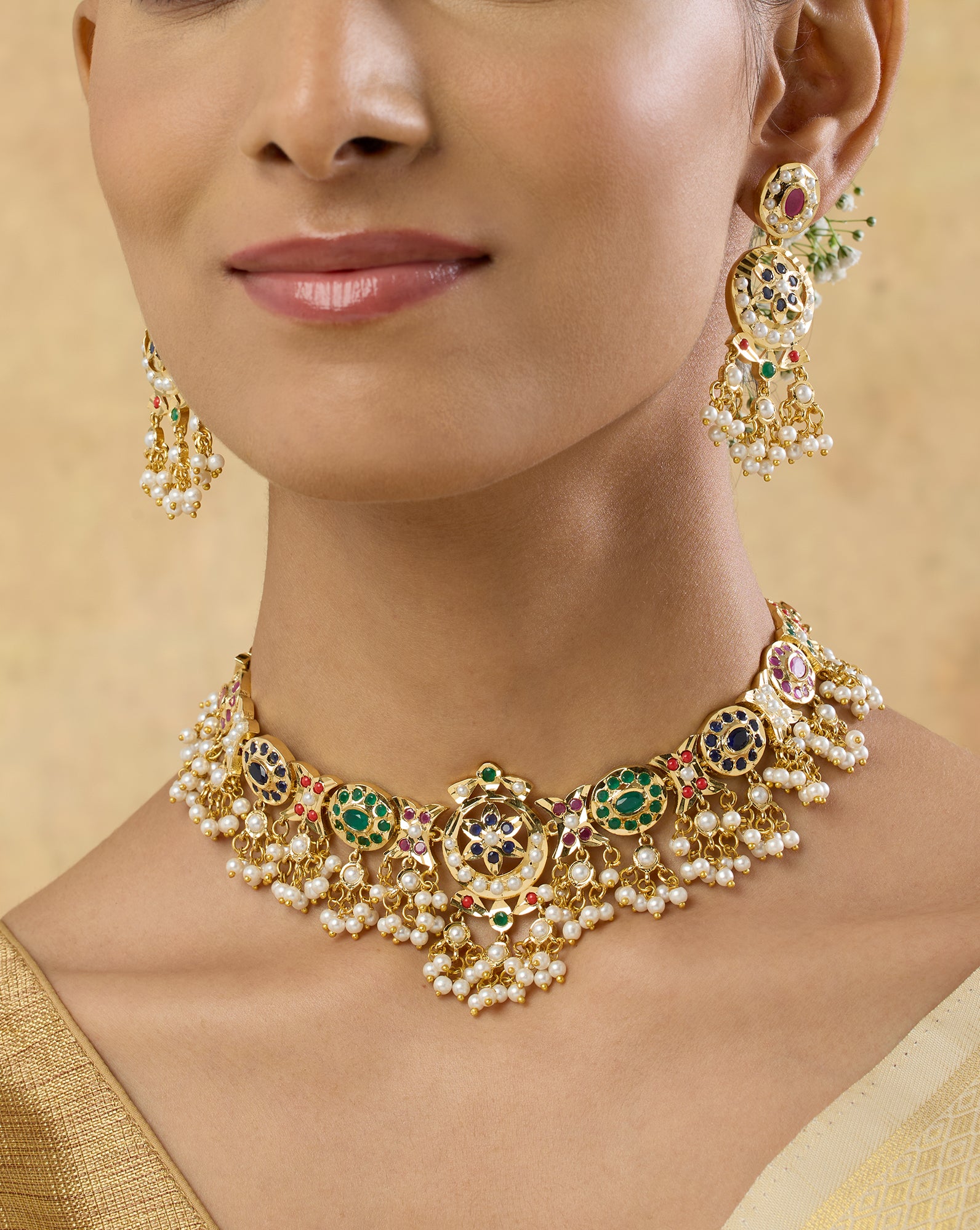 Tashira Jadau Necklace Set