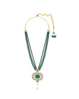 Kundan Gold Emerald Haar Necklace Set