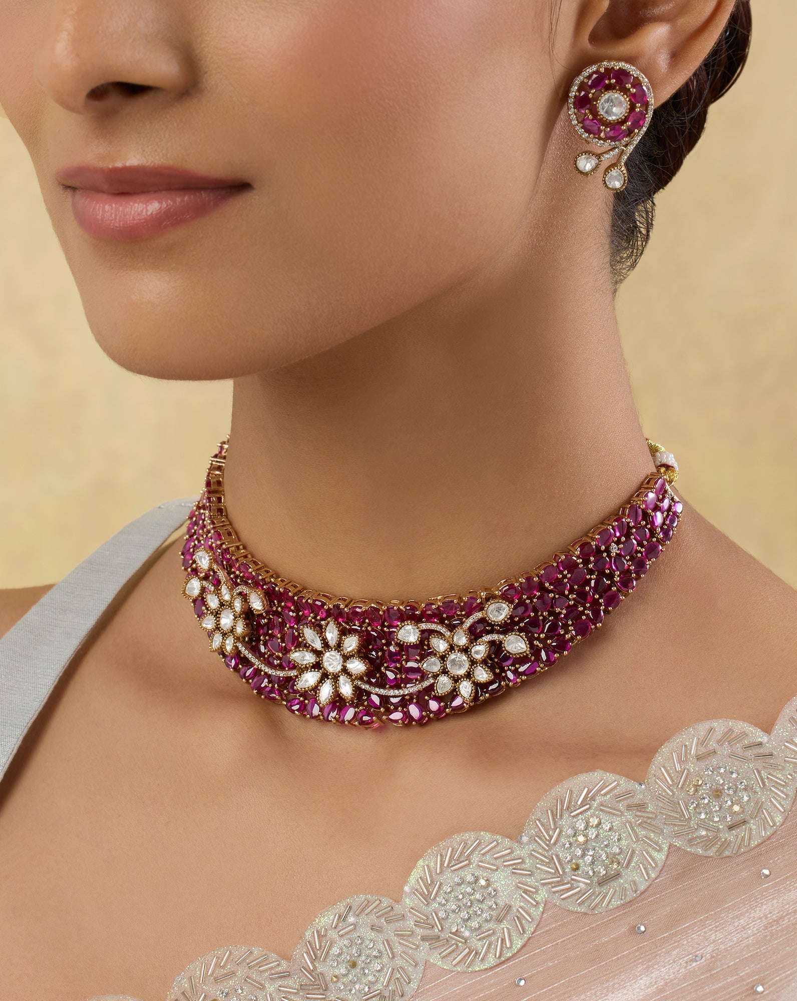 Kianra Kundan Necklace Set