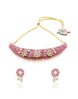Kundan Gold Ruby Necklace Set