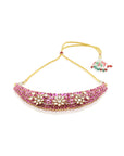 Kundan Gold Ruby Necklace Set