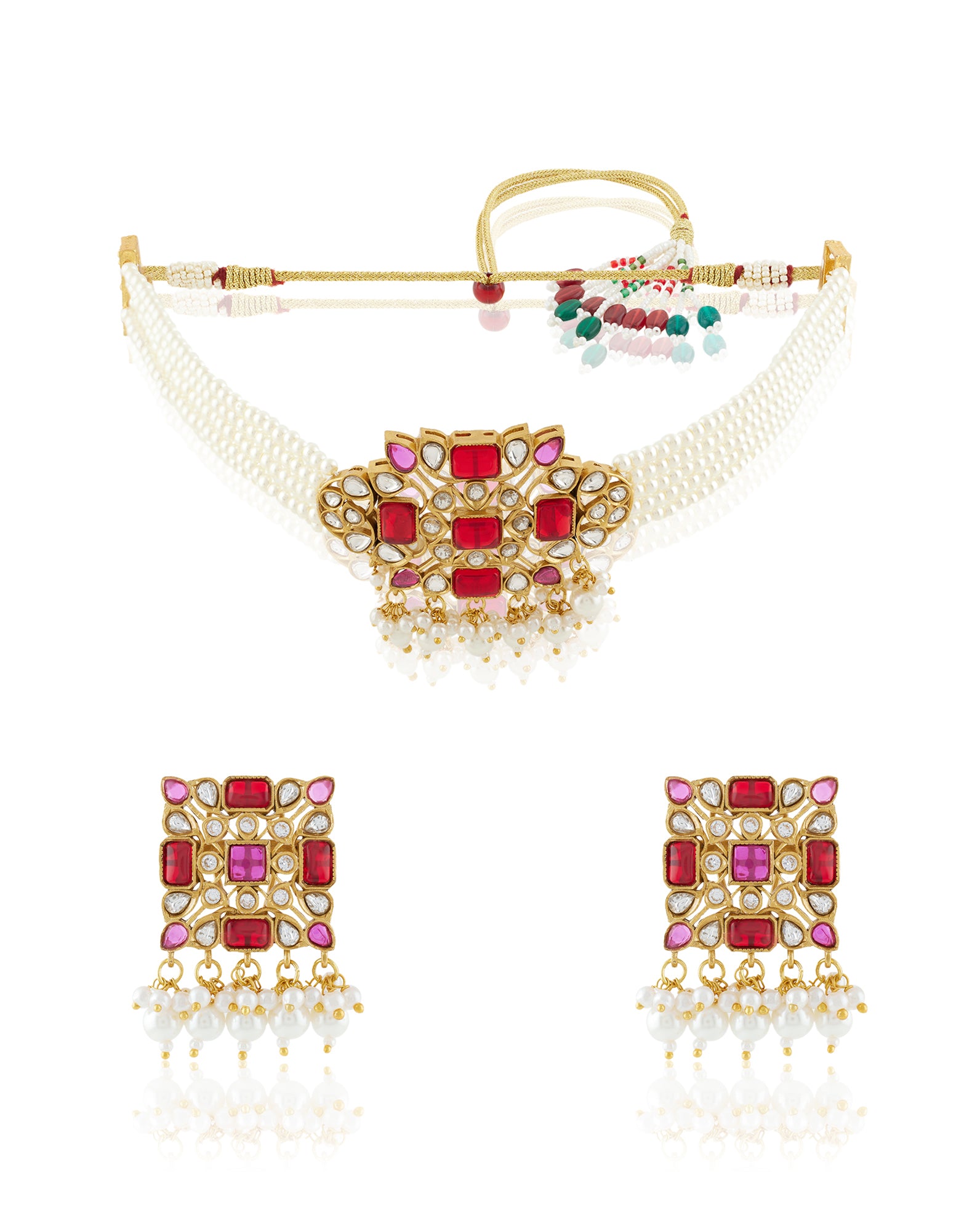 Tavishi Kundan Choker Necklace Set