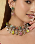 Liyana Kundan Choker Necklace Set