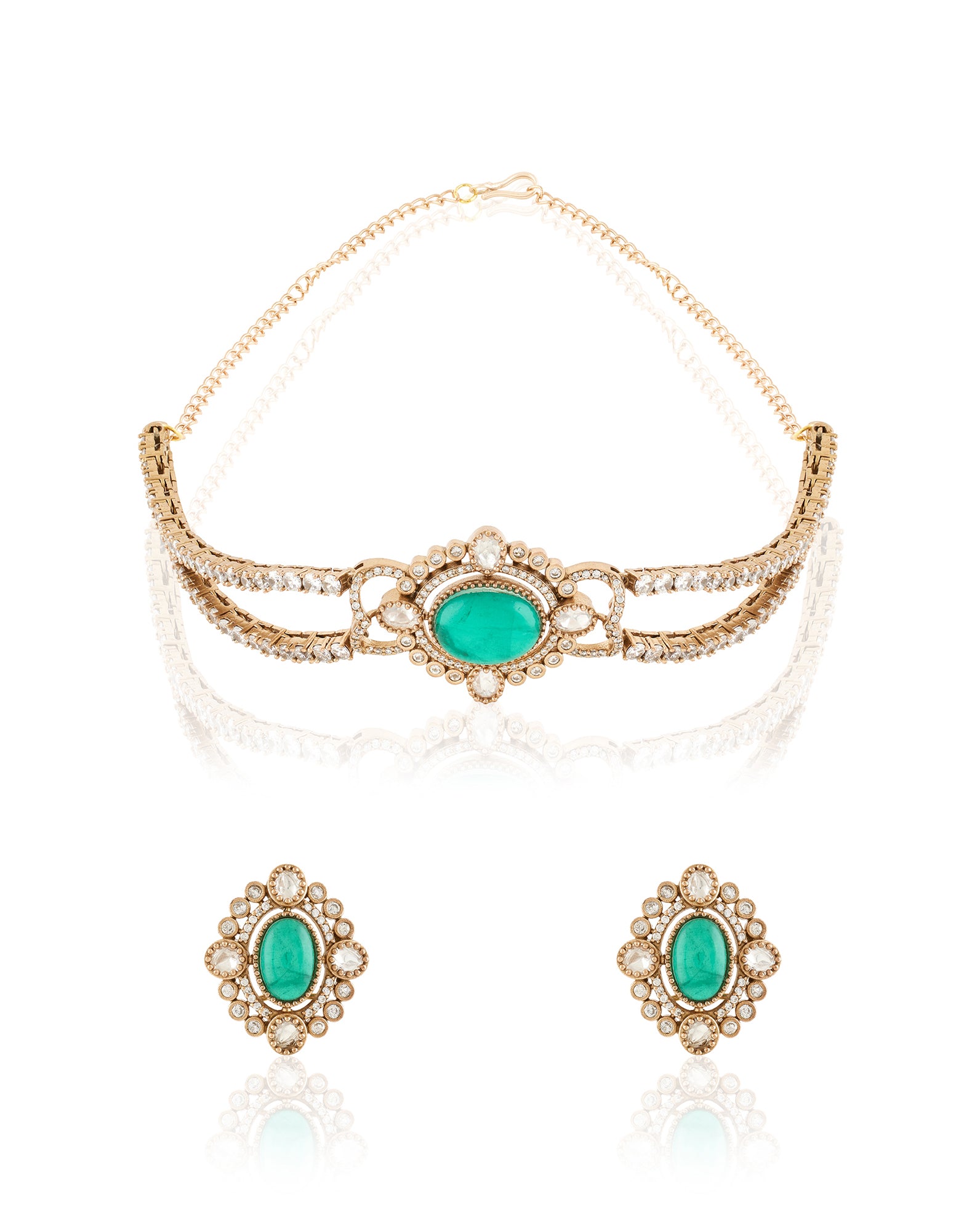 Meharya Kundan Choker Necklace Set