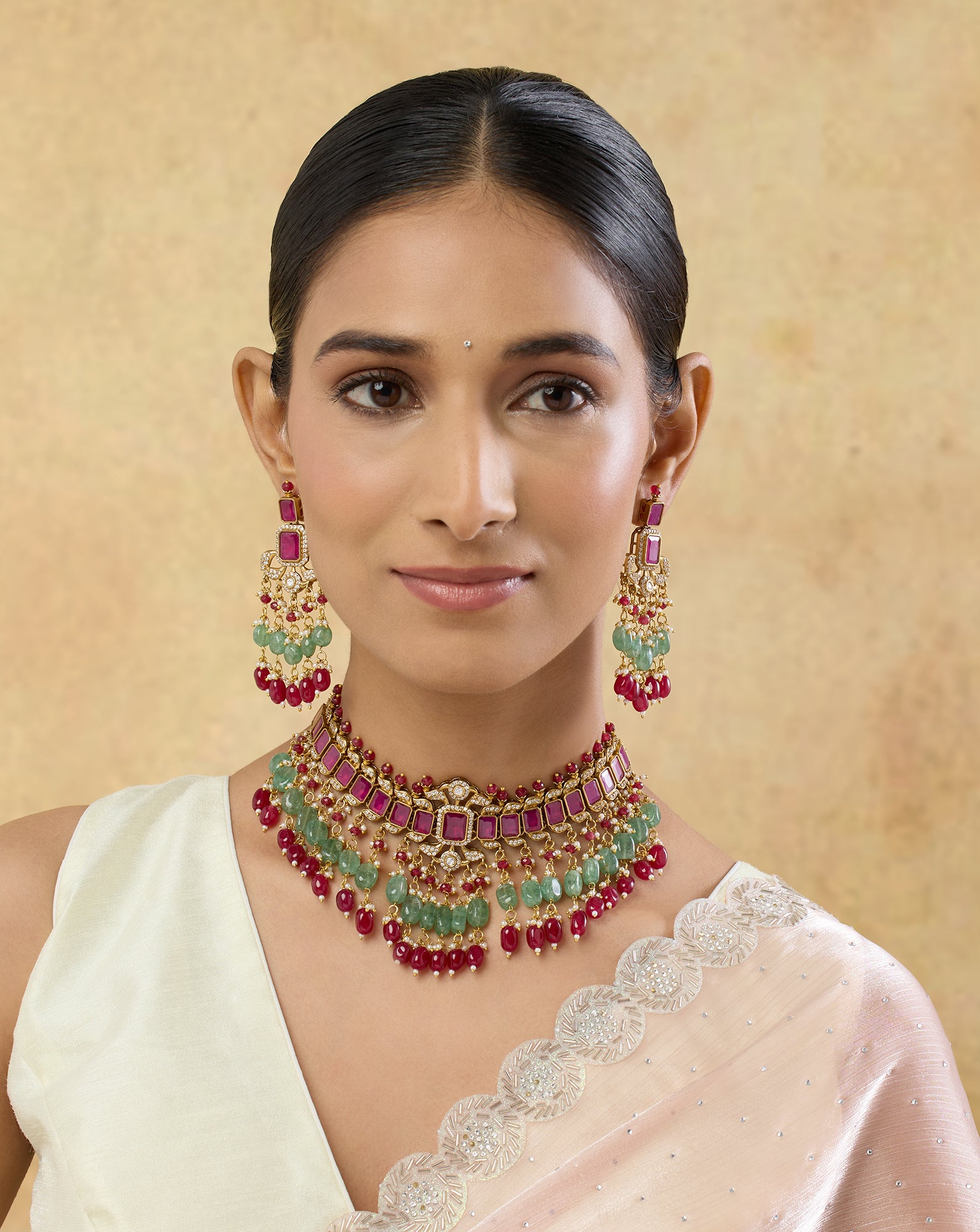 Meharya Kundan Necklace Set