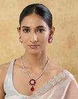Divyra Zircon Necklace Set