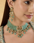 Indinoor x Shanaya Kundan Polki Necklace Set