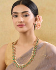 Aranyaa Temple Necklace Set