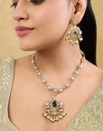 Kesarina Kundan Polki Necklace Set