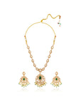 Kesarina Kundan Polki Necklace Set