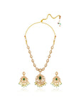 Festive Kundan Polki Gold Long Necklace Set