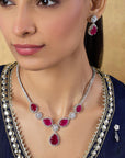 Nastaran Zircon Necklace Set