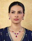 Nastaran Zircon Necklace Set