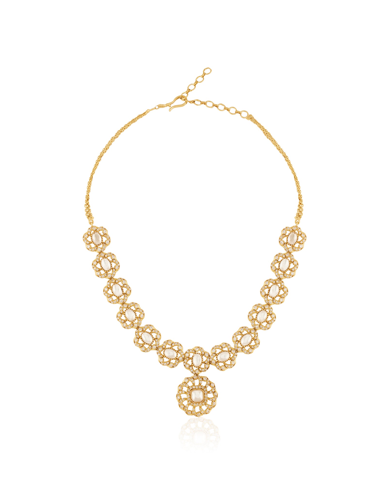Phadira Kundan Polki Necklace Set