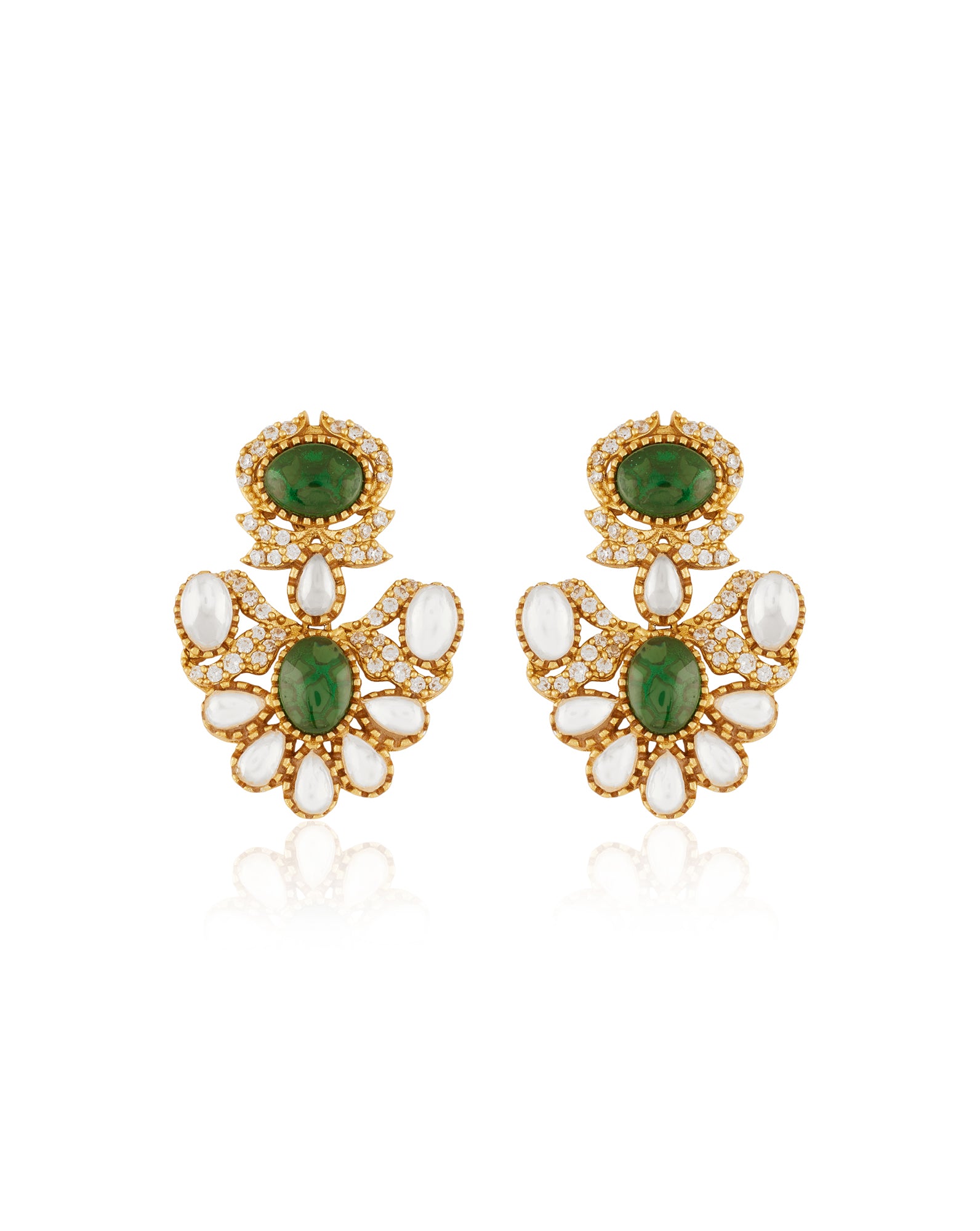 Meenira Kundan Polki Necklace Set