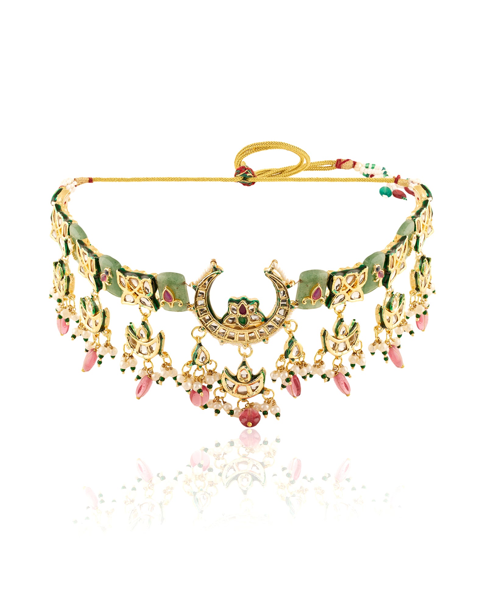 Jaliya Kundan Polki Necklace Set