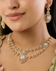 Bijoya Zircon Necklace Set