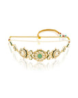 Mint Kundan Gold Choker Necklace Set
