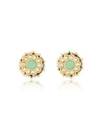Mint Kundan Gold Choker Necklace Set