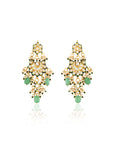 Kundan Mint Gold Necklace Set for Women