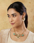 Ishrini Kundan Polki Necklace Set