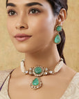 Melvisha Kundan Polki Necklace Set