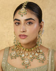 Alkee Kundan Polki Necklace Set