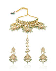 Kundan Polki Gold Necklace Set