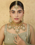 Alkee Kundan Polki Necklace Set