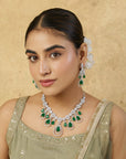 Mahvin Zircon Necklace Set